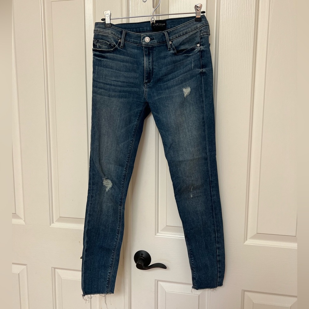 Black Orchid Noah Ankle Fray Jeans